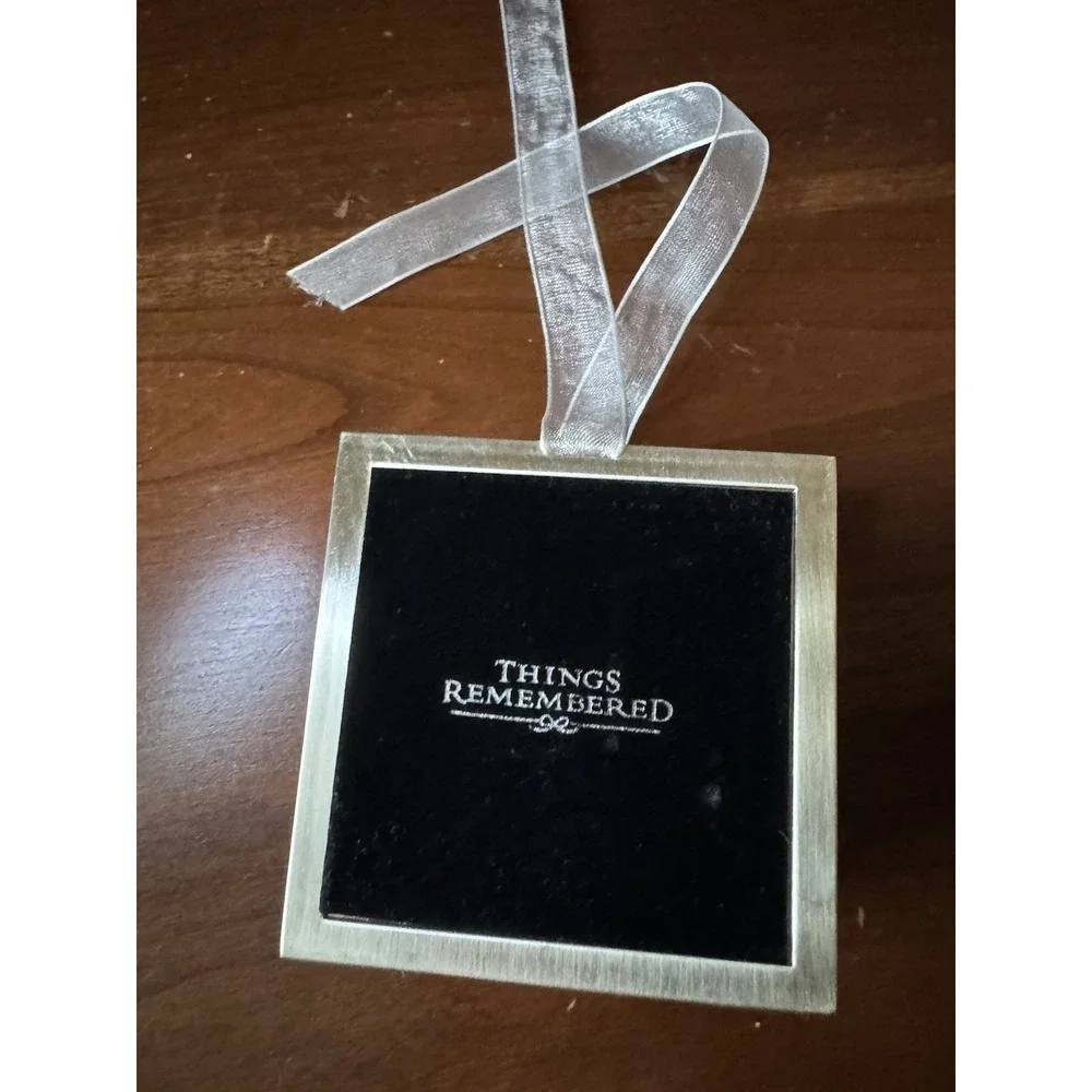 Things Remembered Keepsake Box‎ 3x3x2 Black Velvet Lining Jewelry Gift Box